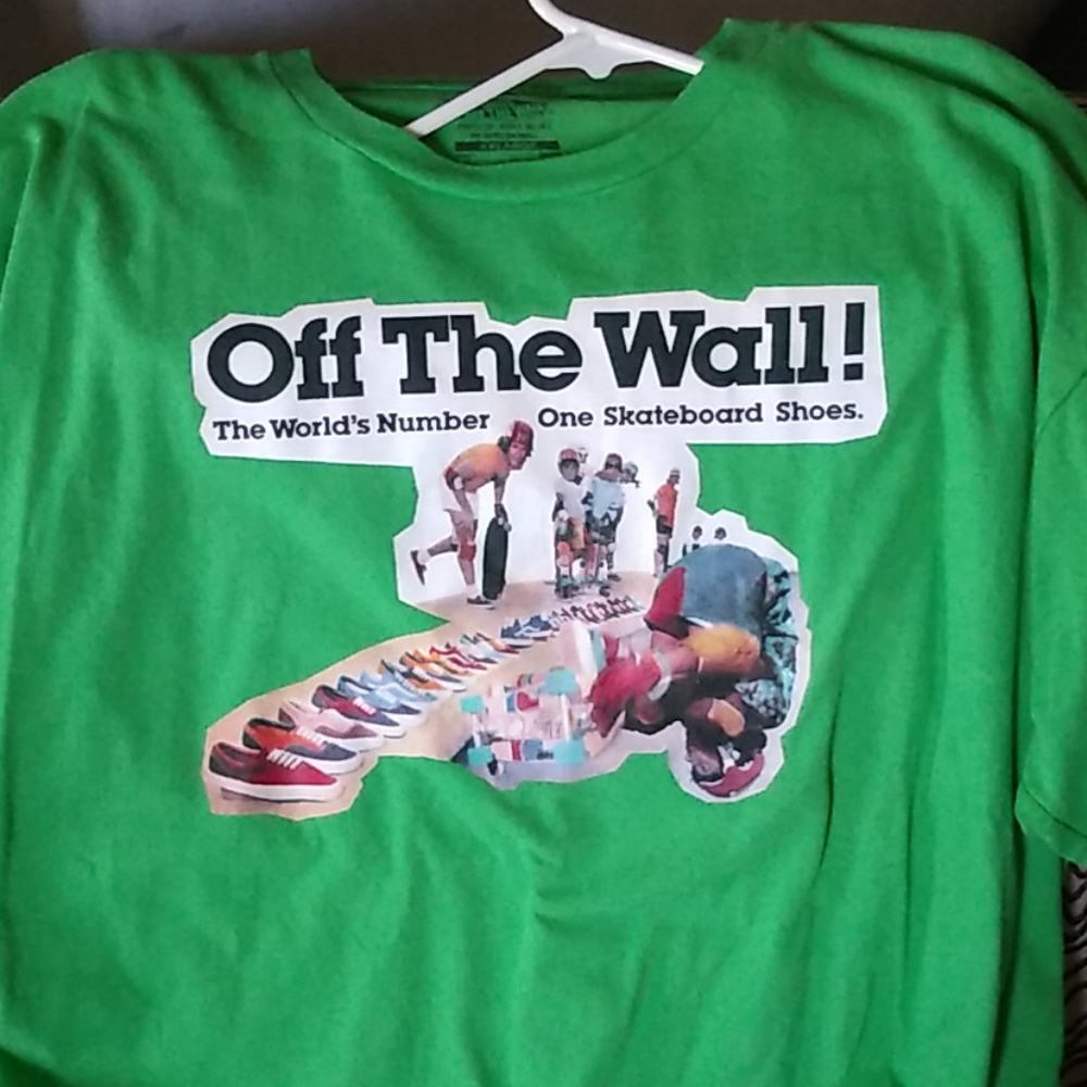 Vans Off the wall vintage style T-shirt skater Jerry Valdez heat transfer style - Picture 3 of 10